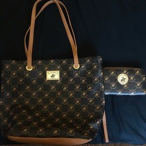 Beverly Hills Polo Club bag & wristlet set